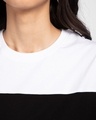 Shop White-Black-White 90's Vibe Boyfriend Panel T-Shirt