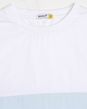Shop Men's White & Yellow Color Block T-shirt