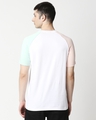 Shop White Contrast Sleeve Raglan T-Shirt-Full