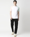Shop White Contrast Sleeve Raglan T-Shirt