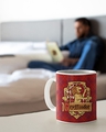 Shop White Crest Gryffindor Pattern Coffee Mug-Design