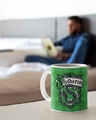 Shop White Crest Slytherin Pattern Coffee Mug-Design