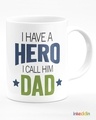 Shop White Dad-My Hero Printed Ceramic Mug (330 ml, Single piece)-Design