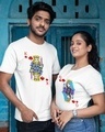 Shop Pack of 2 White Deck of Cards Graphic Printed Cotton T-shirt-Full