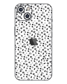 Shop White Doodle Icons Quirky Printed Mobile Skin for Apple iPhone 14-Front