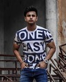 Shop White Easy One Text Print Half Sleeves T-Shirt-Front