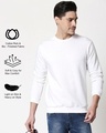 Shop White Fleece Sweatshirt