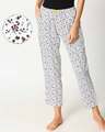 Shop White Floral Women's Pyjamas-Front