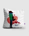 Shop White Forever Love Polyester Cushion-Front