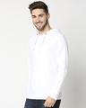 Shop White Full Sleeve Hoodie T-Shirt-Design