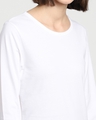 Shop Women's White Slim Fit T-shirt