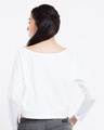 Shop White Full Sleeves Crop T-Shirt-Design