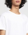 Shop White Half Sleeve Apple Cut T-Shirt