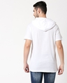 Shop White Half Sleeve Hoodie T-Shirt-Full