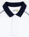 Shop Men's White Raglan Polo T-shirt