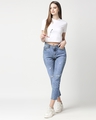 Shop Women's White Slim Fit Snug Blouse-Full