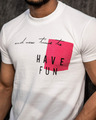 Shop White Have Fun Pocket Print Half Sleeves T-Shirt-Design