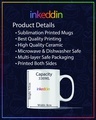 Shop White Hubby & Wifey Printed Ceramic Mug (330 ml, Set Of 2)