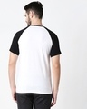 Shop Men's White & Black Raglan Sleeve T-shirt-Design