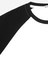 Shop Men's White & Black Raglan Sleeve T-shirt