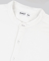 Shop White Mandrin CollarPique Half Sleeve Shirt