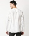 Shop Men's White Printed Relaxed Fit Kurta Short-Full
