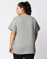 Shop White-Meteor Grey Boyfriend Plus Size T-Shirt Combo