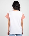 Shop Women's Pink & White Color Block Boyfriend T-shirt-Design