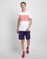 Shop White & Misty Pink 90's Vibe Cargo Pocket T-Shirt-Full