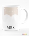 Shop White Mr & Mrs Printed Ceramic Mug (330 ml, Set Of 2)-Full