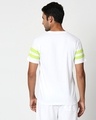 Shop White-Neon Green Double Tape T-Shirt-Design