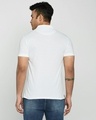 Shop White-Neon Lime Contrast Collar Pique Polo T-Shirt-Design