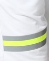 Shop White-Neon Lime Reflector Shorts