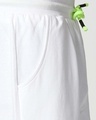 Shop White-Neon Lime Reflector Shorts