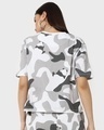 Shop Women's White Camo Relaxed Fit Short Top-Full