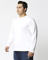 Shop Men's White Plus Size T-shirt-Design