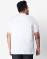 Shop Men's White Small Collar Tipping Plus Size Polo T-shirt-Design