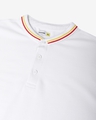 Shop Men's White Small Collar Tipping Plus Size Polo T-shirt