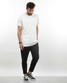 Shop White Pocket Longline T-Shirt-Full