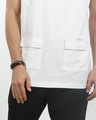 Shop White Pocket Longline T-Shirt