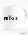 Shop White Prince & Princess Printed Ceramic Mug (330 ml, Set Of 2)-Full