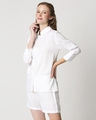 Shop White Rayon Nightwear Set-Design