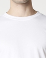 Shop White Round Neck Tail Hem T-Shirt