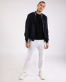 Shop White Round Pocket Joggers Pants-Full