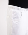 Shop White Round Pocket Joggers Pants