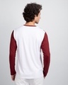 Shop White & Scarlet Red 90's Vibe Panel T-Shirt-Design