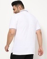 Shop Men's White Tipping Collar Plus Size Polo T-shirt-Design