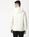 Shop Men's White Zipper Hoodie-Full