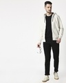 Shop Men's White Zipper Hoodie