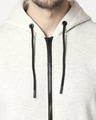 Shop Men's White Zipper Hoodie